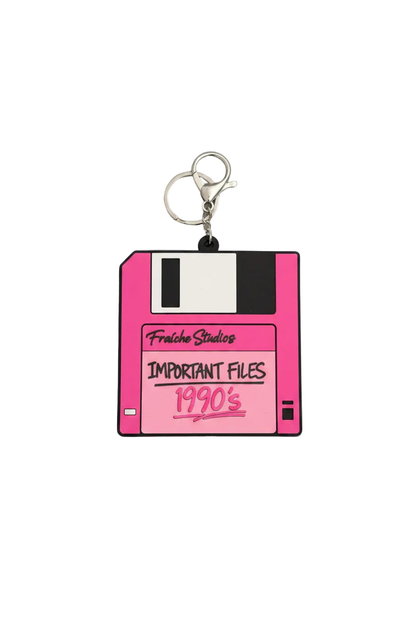 Important Files Floppy Disk Keychain & Bag Charm