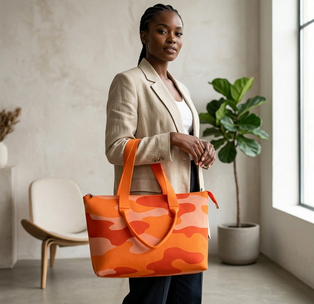 The Guarded Tote (Orange) – Fraiche Studios The Guarded Tote (Orange) – Fraiche Studios