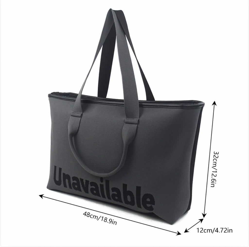 The Signature Tote (GRAY + BLACK)