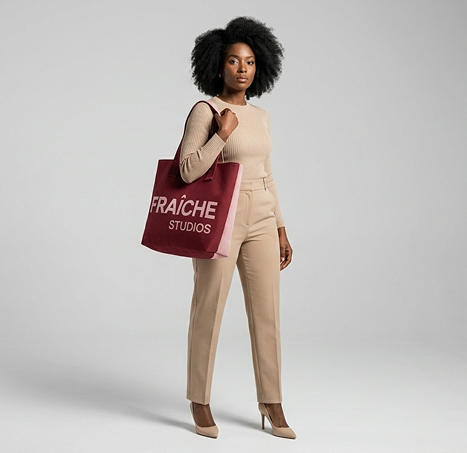 The Other Side Tote (Burgundy / Blush)